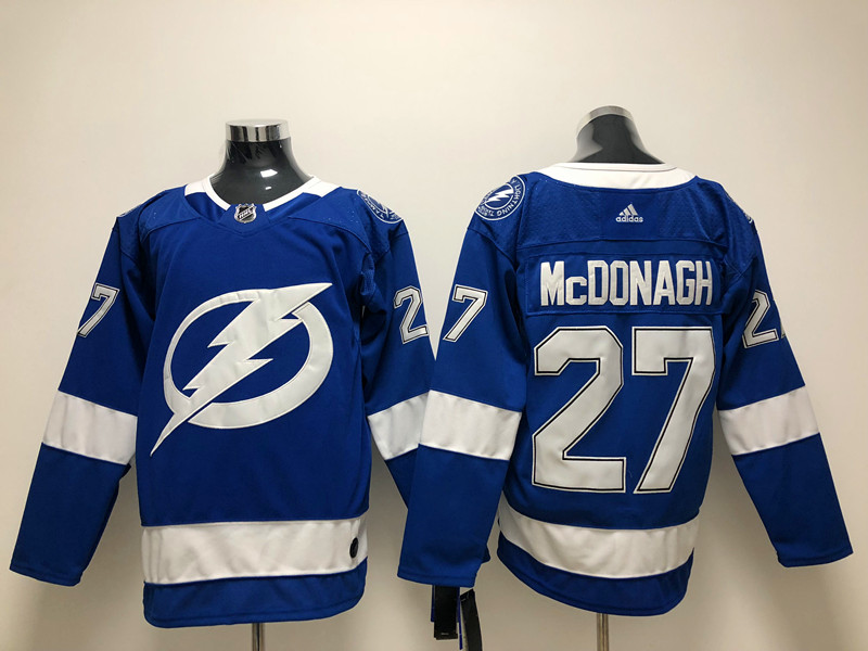 Men's Tampa Bay Lightning Ryan McDonagh #27 Blue Jersey